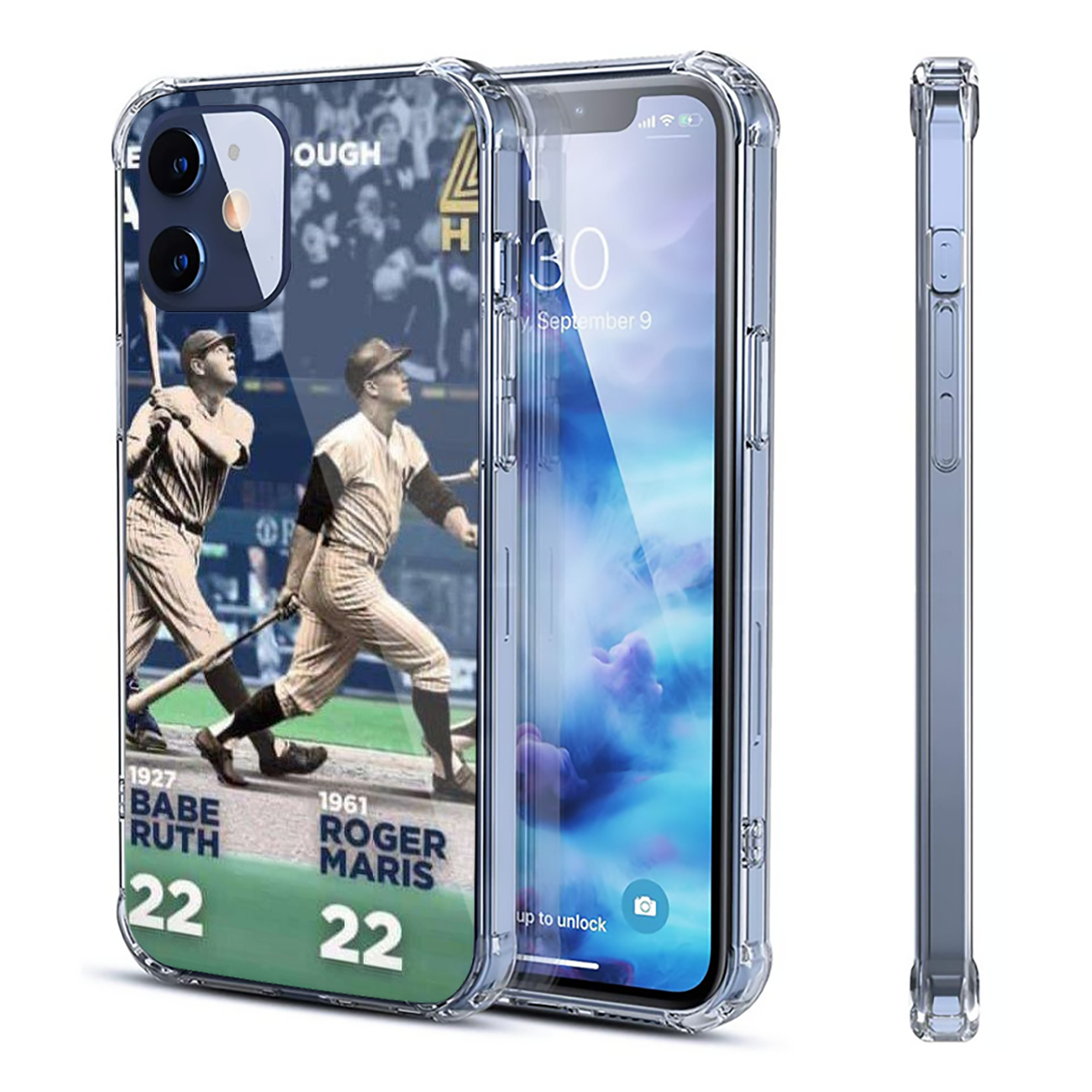 New York Yankees 315 Clear IPhone 12 Case – Soft TPU With UV Print – Enhanced Drop Protection, Precise Fit, Anti-Fingerprint, Customizable Design, Scratch-Resistant, Yellow-Resistant